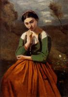 Corot, Jean-Baptiste-Camille - La Meditation